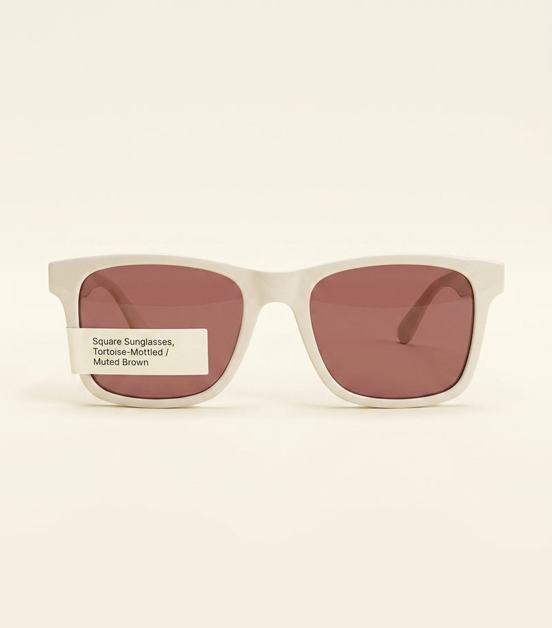 Gucci acetate rectangle sunglasses with gold-tone arms - British product