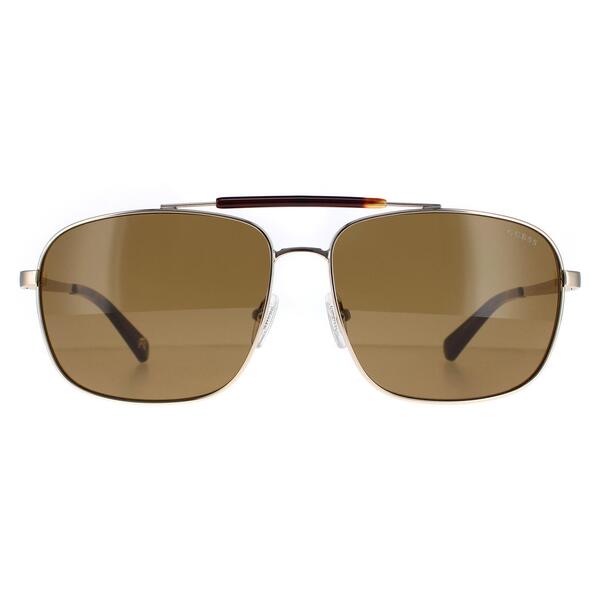 Guess gold aviator sunglasses GU5210, imported from the UK