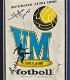 Leipzig Galleries framed Brazil 1958 World Cup signed jersey and programme display, UK version
