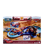 Kid-Powered Jumping Raceway Playset with Vehicles and Tracks