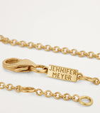Jennifer Meyer evil eye bracelet in yellow gold with diamonds, imported from the UK