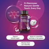 WeightWorld Pure D Mannose 2000mg capsules 180 count, imported from the UK