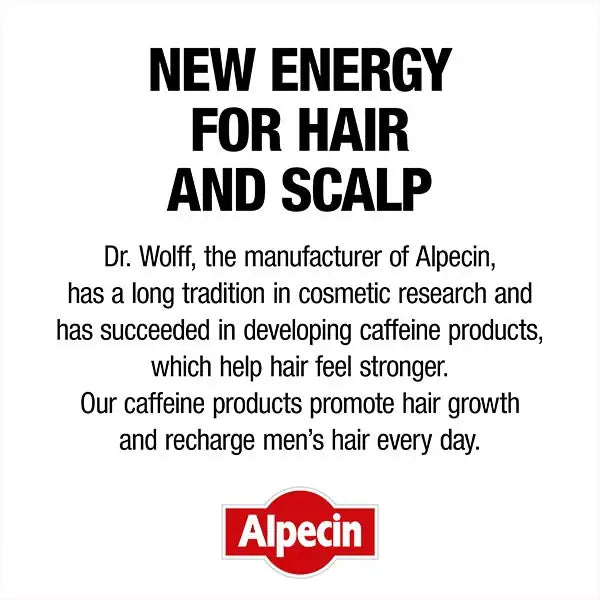 Alpecin C1 Caffeine Men's Shampoo 375ml bottle - British product