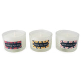 Thank You Set of 3 Scented Glass Candles 100g Each (British brand)