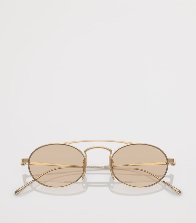Giorgio Armani oval titanium sunglasses model AR6161T, UK version
