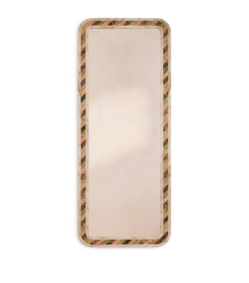 Soho Home Charli marble floor mirror - British product