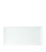 Rectangular Fine Bone China Serving Dish with Intaglio Decoration