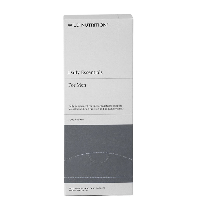 Wild Nutrition Daily Essentials for Men food-grown 210 capsules - British product