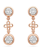 Harrods Boodles Rose Gold and Diamond Beach Earrings- Buy online at McGrocer