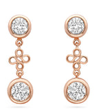 Boodles Beach earrings diamond 18kt rose gold - British product