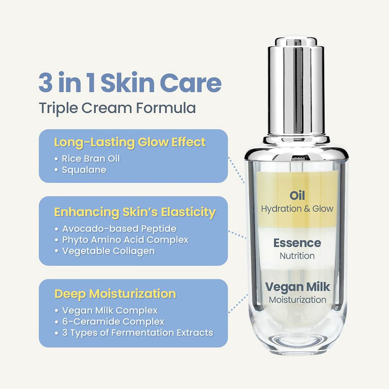 TIRTIR Ceramic Milk Ampoule 40ml, imported from the UK