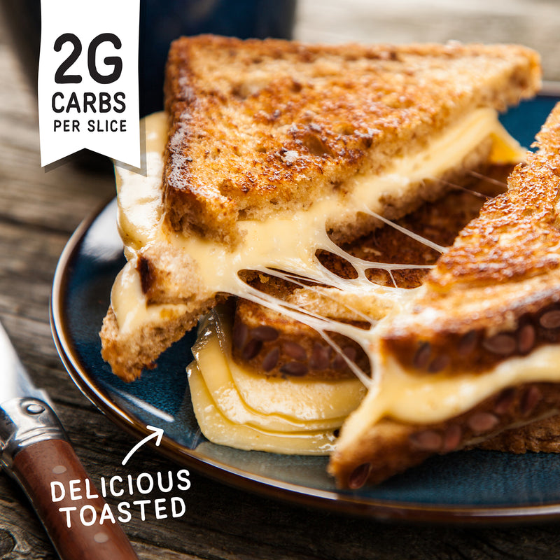 Fitbakes keto flaxseed bread 2g carbs high protein 190g (British brand)