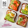 Fitbakes keto flaxseed bread 2g carbs high protein 190g (British brand)