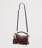 LOEWE Mini Puzzle Top-Handle Bag in smooth lambskin, imported from the UK