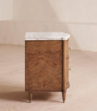 Soho Home Valerie bedside table with marble top - British product