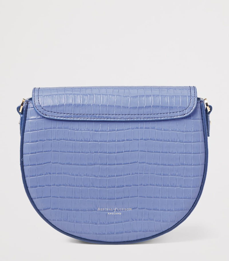 Aspinal of London Portobello croc-embossed cross-body bag, imported from the UK