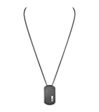 Messika Move pendant necklace graphite titanium with diamond 0.14ct, UK version
