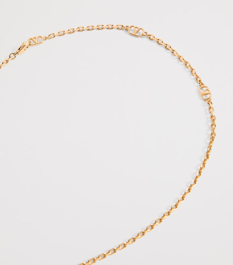 Valentino Garavani Coeur Royal pendant necklace 75cm, imported from the UK