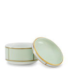 GINORI 1735 porcelain sugar pot Verde 10cm, UK version