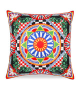 Harrods Silk Carretto Square Cushion with Synthetic Filling, 45cm x 45cm- Buy online at McGrocer