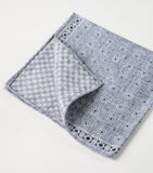Brunello Cucinelli silk patterned pocket square 35cm, imported from the UK