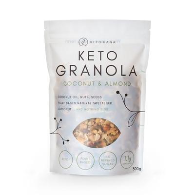 Holland & Barrett Keto Hana Coconut Almond Granola 300g- Buy online at McGrocer