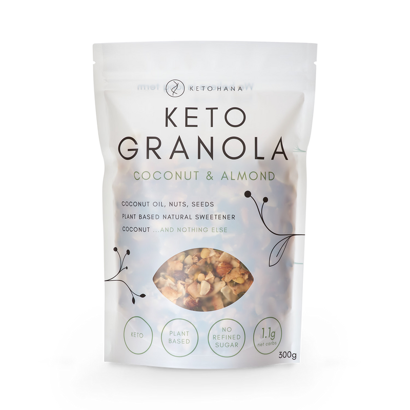 Keto Hana coconut almond granola 300g, UK version