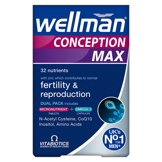 Vitabiotics Wellman Conception Max - 56 Tablets + 28 Capsules GOODS Boots   