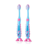 Brush Baby Flamingo FlossBrush children's toothbrush double pack 3-6 years imported from the UK