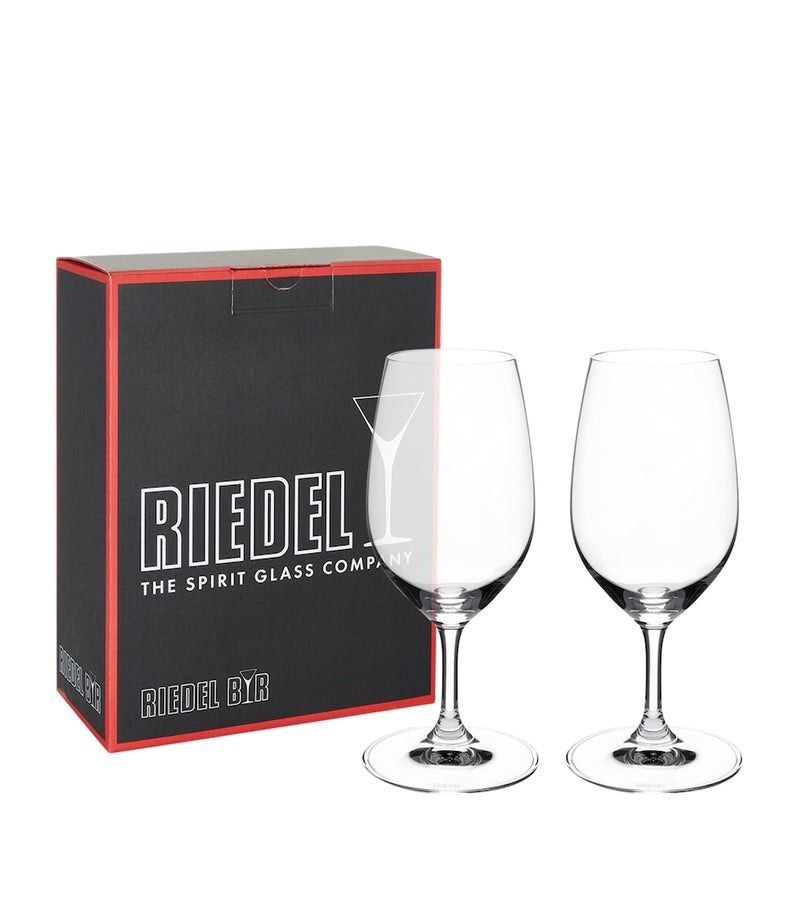 Riedel Vinum port glasses set of 2 crystal (British brand)