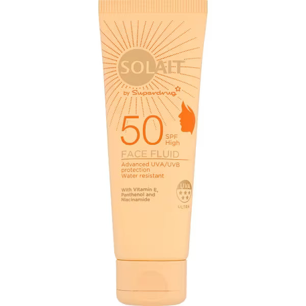 Solait Face Fluid Facial Sunscreen 50ml (British brand)