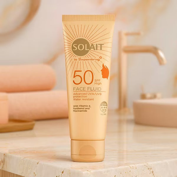 Solait Face Fluid Facial Sunscreen 50ml (British brand)