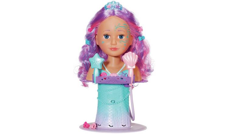 BABY born Sister Styling Mermaid Head - 13inch/35cm - McGrocer