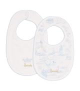 Harrods Harrods Cotton Balloon Bib (Set of 2)- Buy online at McGrocer