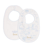 Harrods cotton balloon bib set of 2, imported from the UK