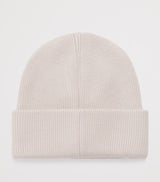 Children's Wool Knit Beanie with Metal Logo Patch