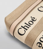 Chloé Small Woody Tote Bag linen canvas - British product