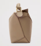 LOEWE Mini Leather Puzzle Edge top-handle bag, imported from the UK