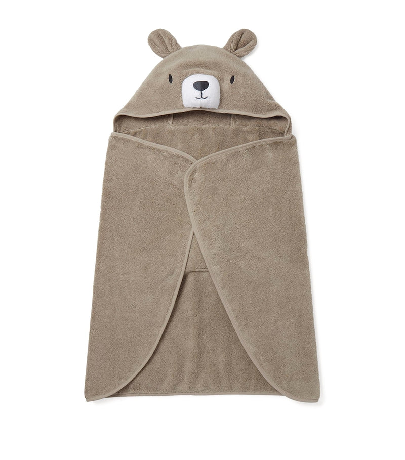 MORI bear hooded baby towel organic cotton (British brand)