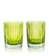 Harrods Large 360ml Glass Tumblers Set of 2 with Sleek Grooves- Buy online at McGrocer