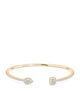 Harrods Messika My Twin Yellow Gold and Diamond Bangle 0.80ct- Buy online at McGrocer