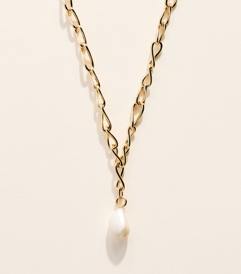 Astrid & Miyu gold-plated pearl necklace - British product