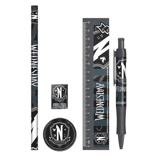 Wednesday stationery set 18cm (British brand)