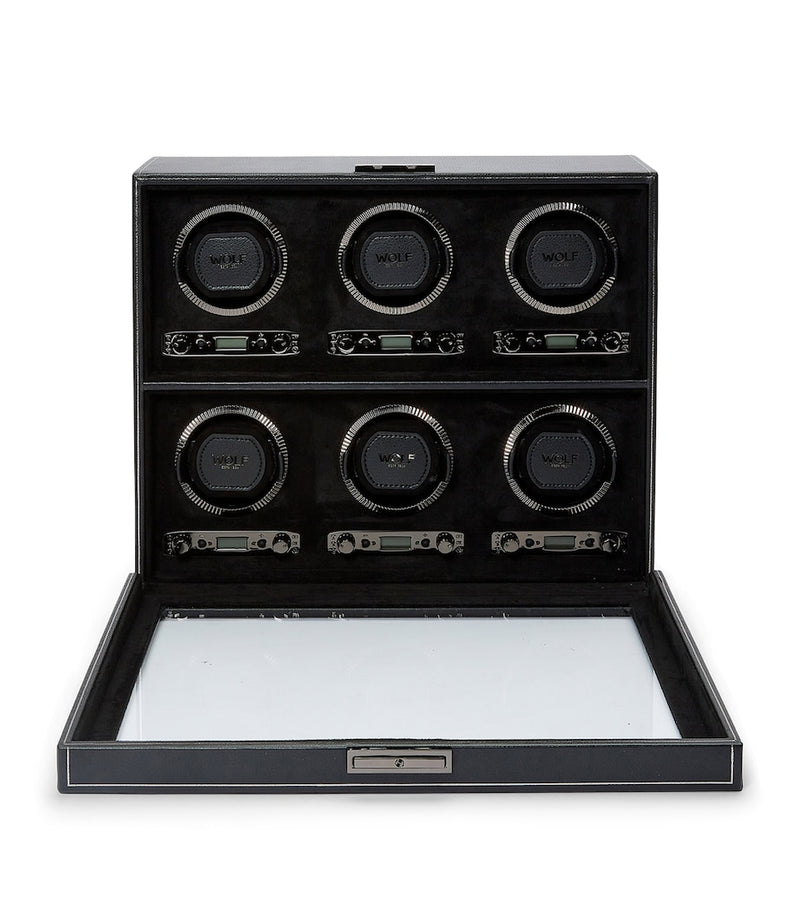 WOLF British Racing 6-piece watch winder (British brand)