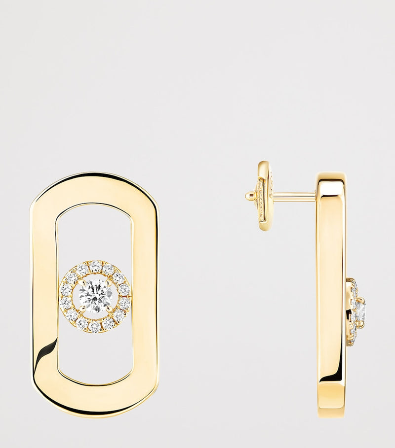 Messika So Move diamond stud earrings 0.23ct, imported from the UK