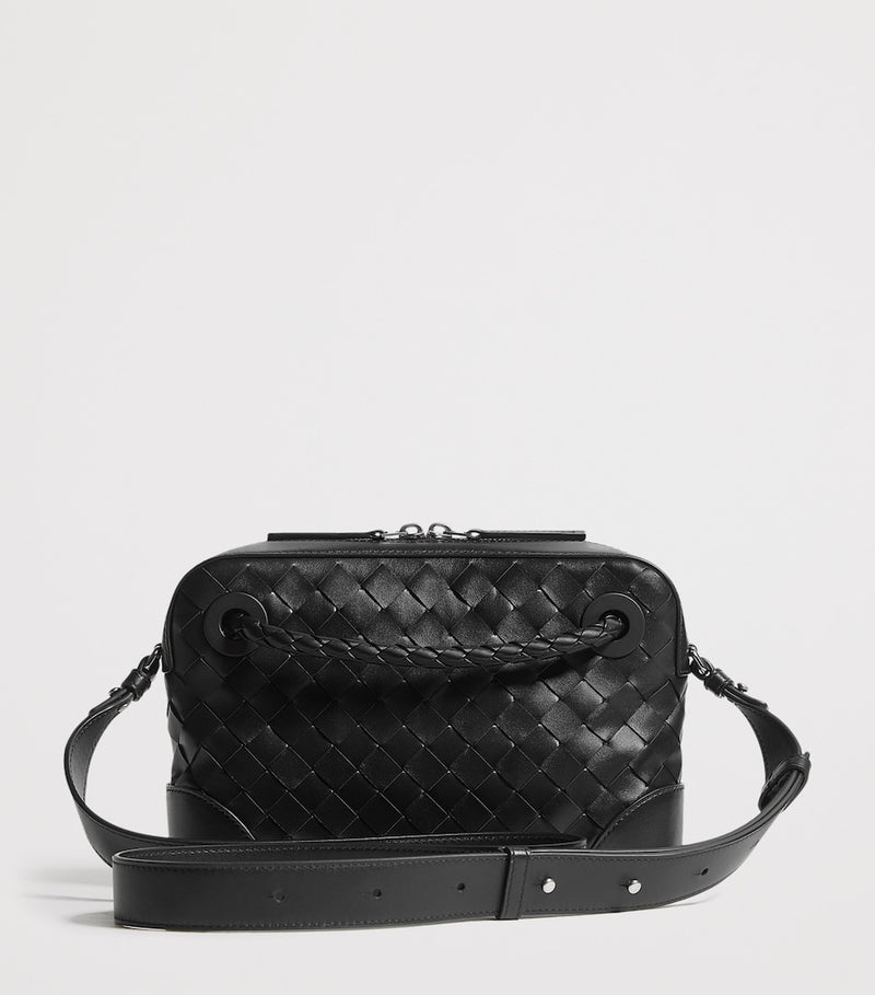 Bottega Veneta Andiamo messenger bag leather Intrecciato weave, UK version