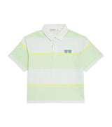 Cotton Stripe Polo Shirt for Children Aged 4-10 Years