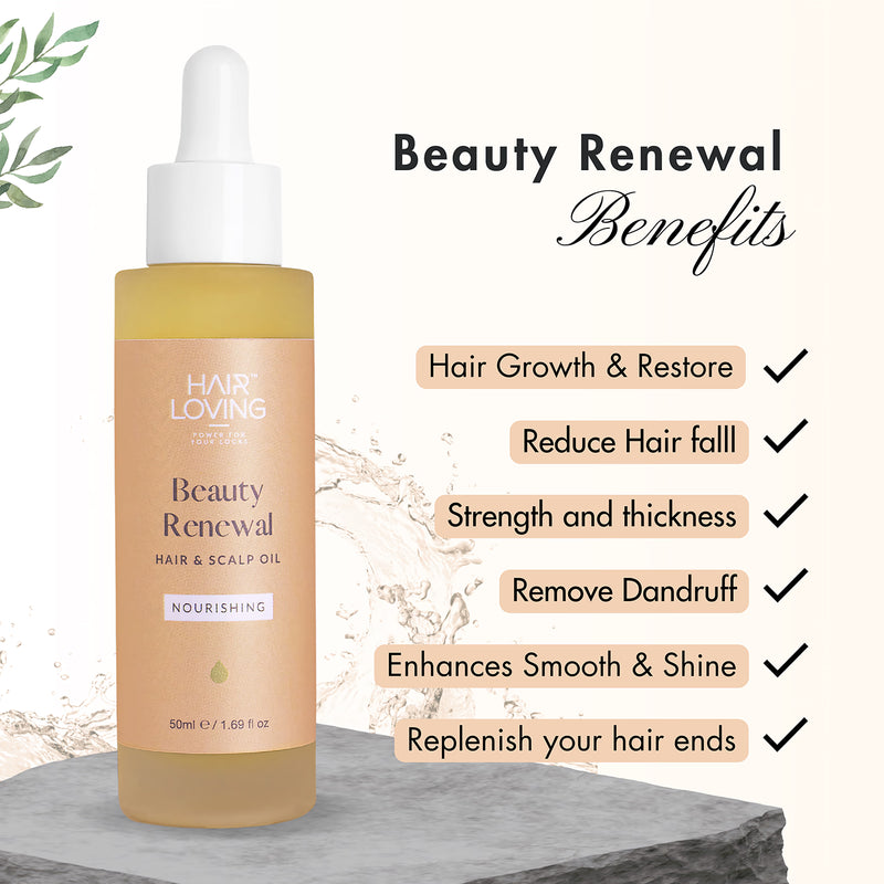Beauty Renewal scalp and hair oil (British brand)