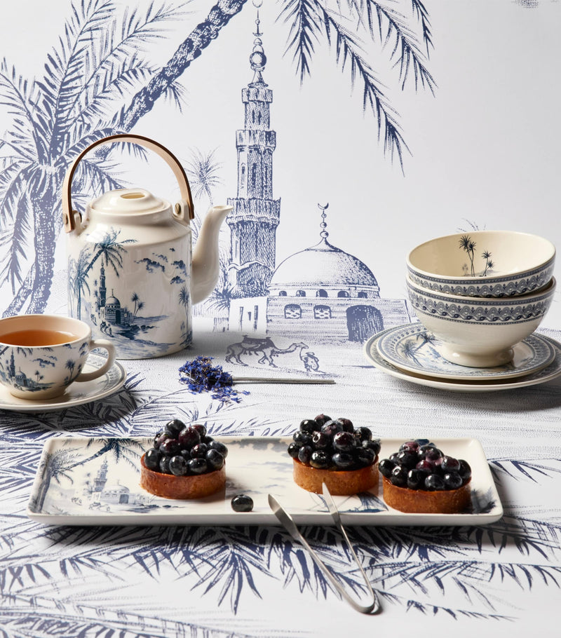 Gien Dépareillé dessert plates set of 6 ceramic, UK version