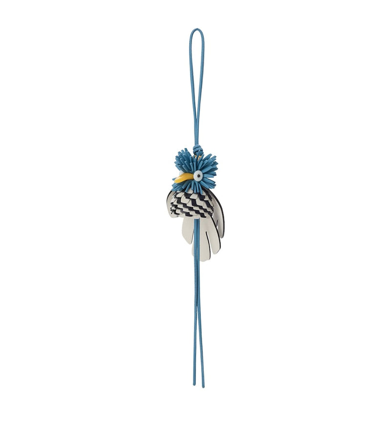LOEWE Hoopoe bird charm calfskin leather 36cm, UK version